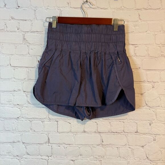 FP Movement by Free People Pants - FP Movement by Free People Purple High-Waisted Athletic Shorts